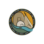 Réalisation : SIRCAAQ – milieu de vie Yahndawa’, logo illustration noir